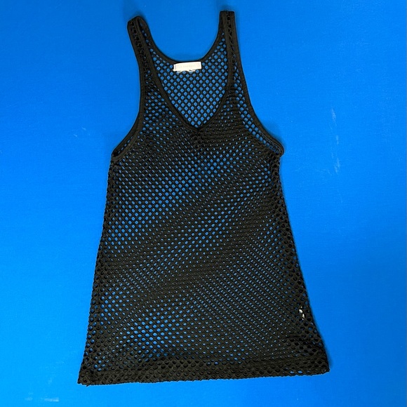 Black Net Tank & Skirt Coverup Set - Picture 3 of 4